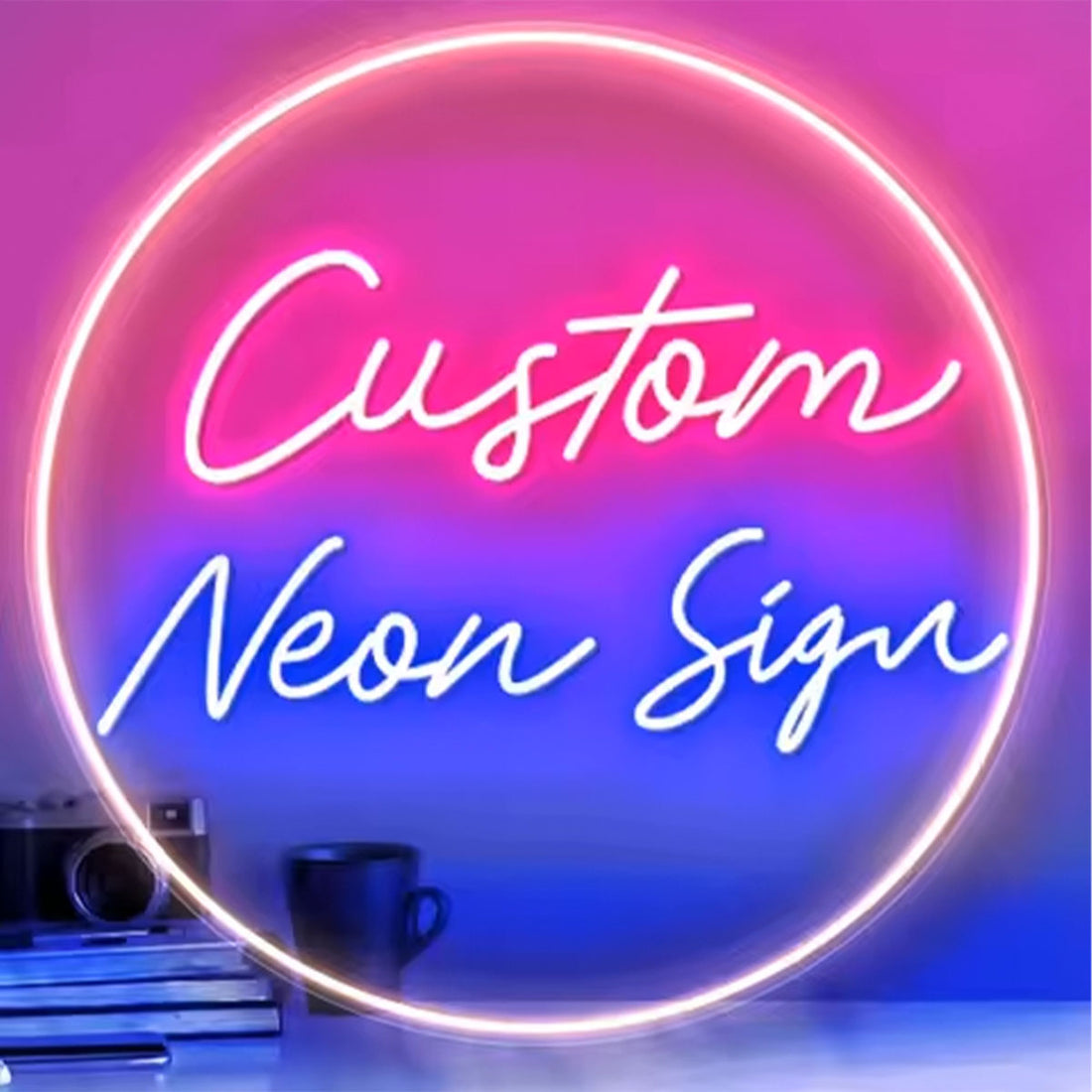 Custom Backlit LED Acrylic Sign for Business Logo or Home Decor – Personalized Luminous Wall Signboard with Remote Control