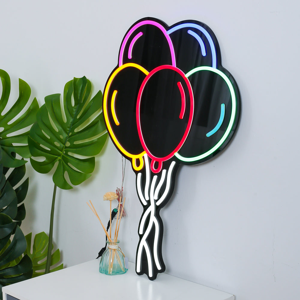 Air balloon neon sign with different led lighting color, custom neon sign