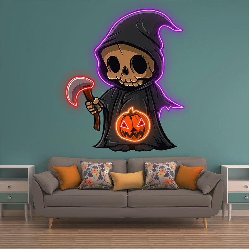 Adorable Halloween Fairy Decoration | Enchanting LED Light neon sign  for Spooky Season | Perfect for Home and Parties