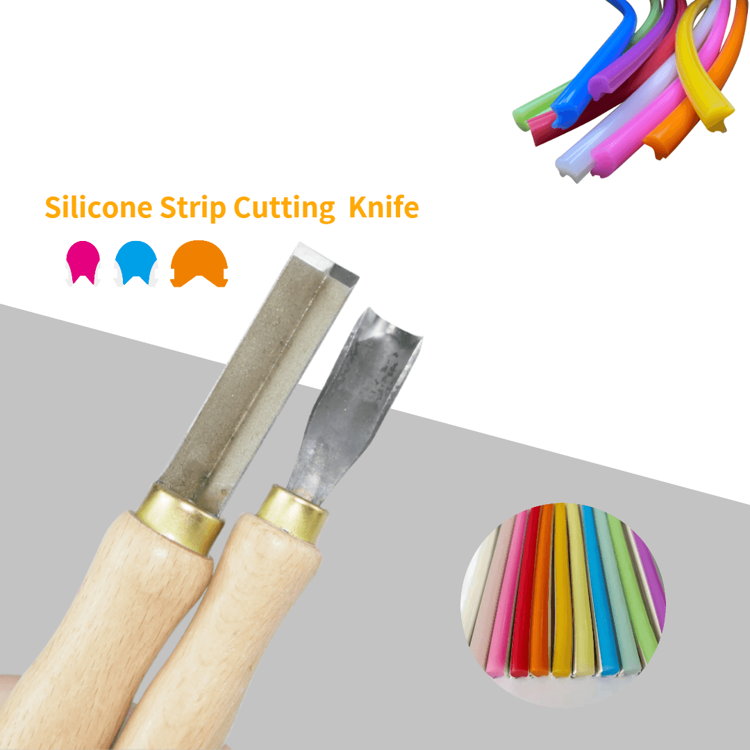 Split Silicone Tube Knife Wooden Handle Hand Tools