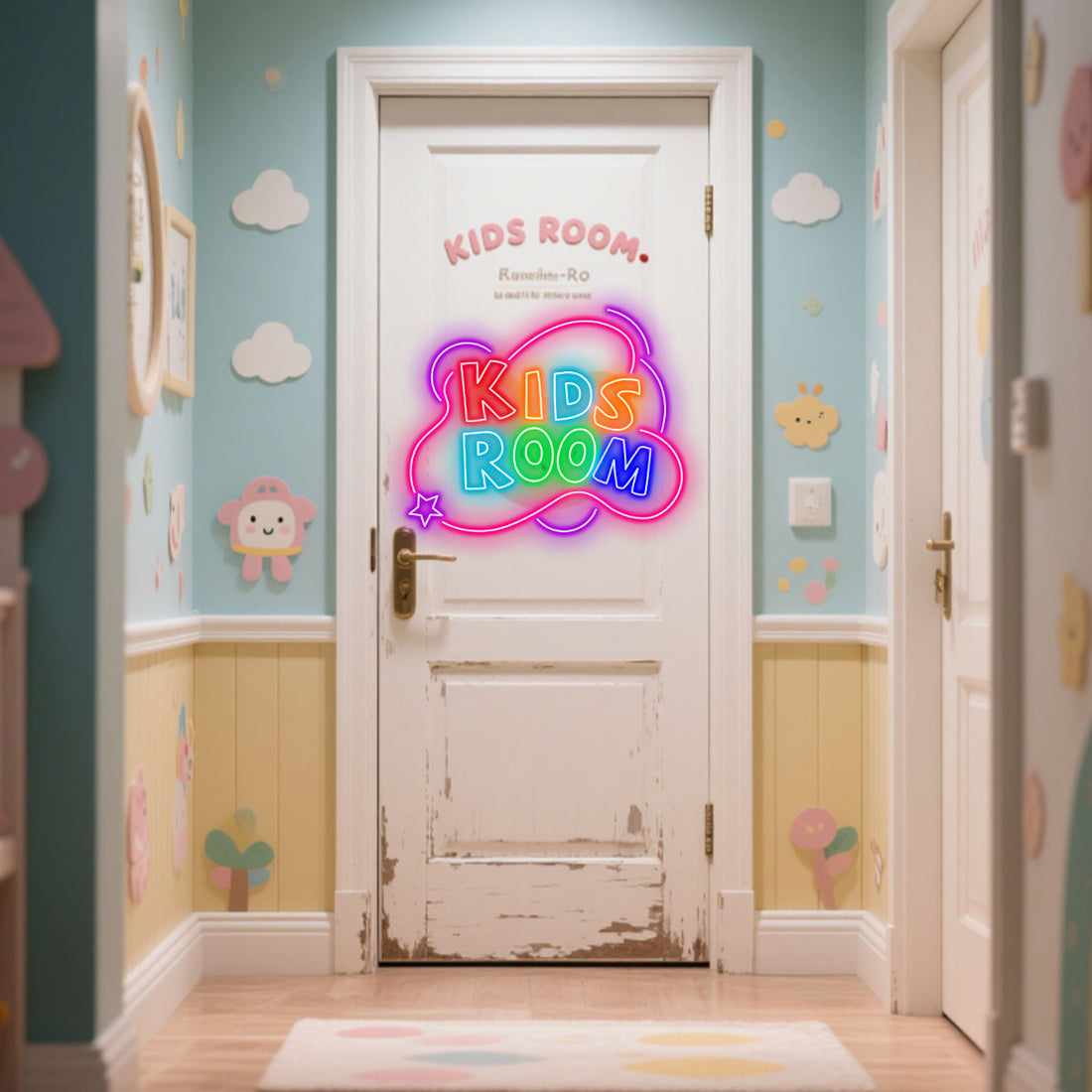 Colorful Neon Sign with Rocket, Perfect for Toy Store Decor, Attracts Kids and Collectors, Fun Gift for Toy Shop Owners and Fans