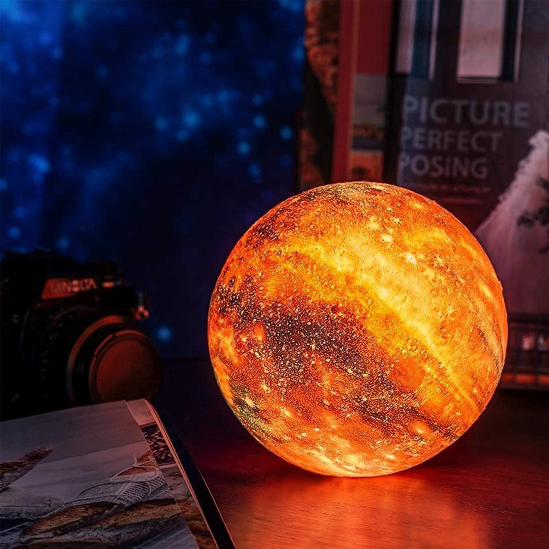 3D Planet Moon Lamp