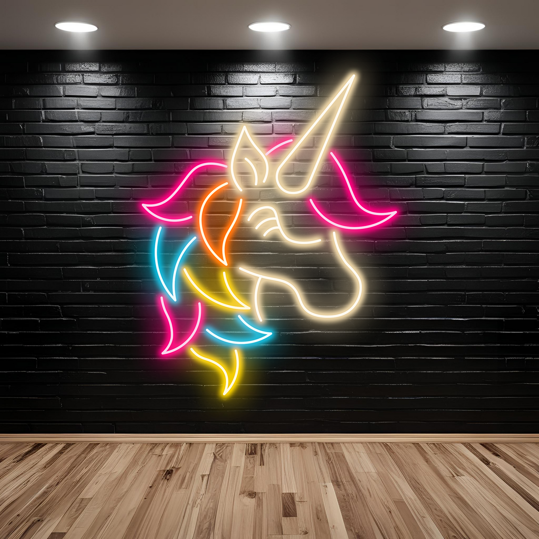Colorful Unicorn Neon Sign, Gifts For Unicorn Lover, Custom Gifts, Perfect for Photoshoots, Wall Decor, UV Print Lights