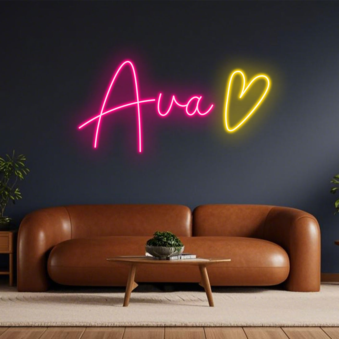 Personalized Name Neon Sign with Heart Shape,Ideal Home Decor and Gift,Neon Light for Party Decoration,Custom LED Wall Decor