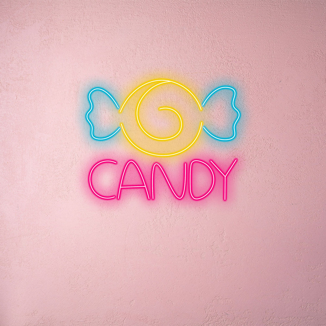 Candy Neon Sign for Wall Decor, LED Neon Light for Kids Room, Candy Shop,Party Backdrop,Cute Neon Wall Art for Girls Bedroom