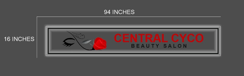 3 backlit signs UV printed