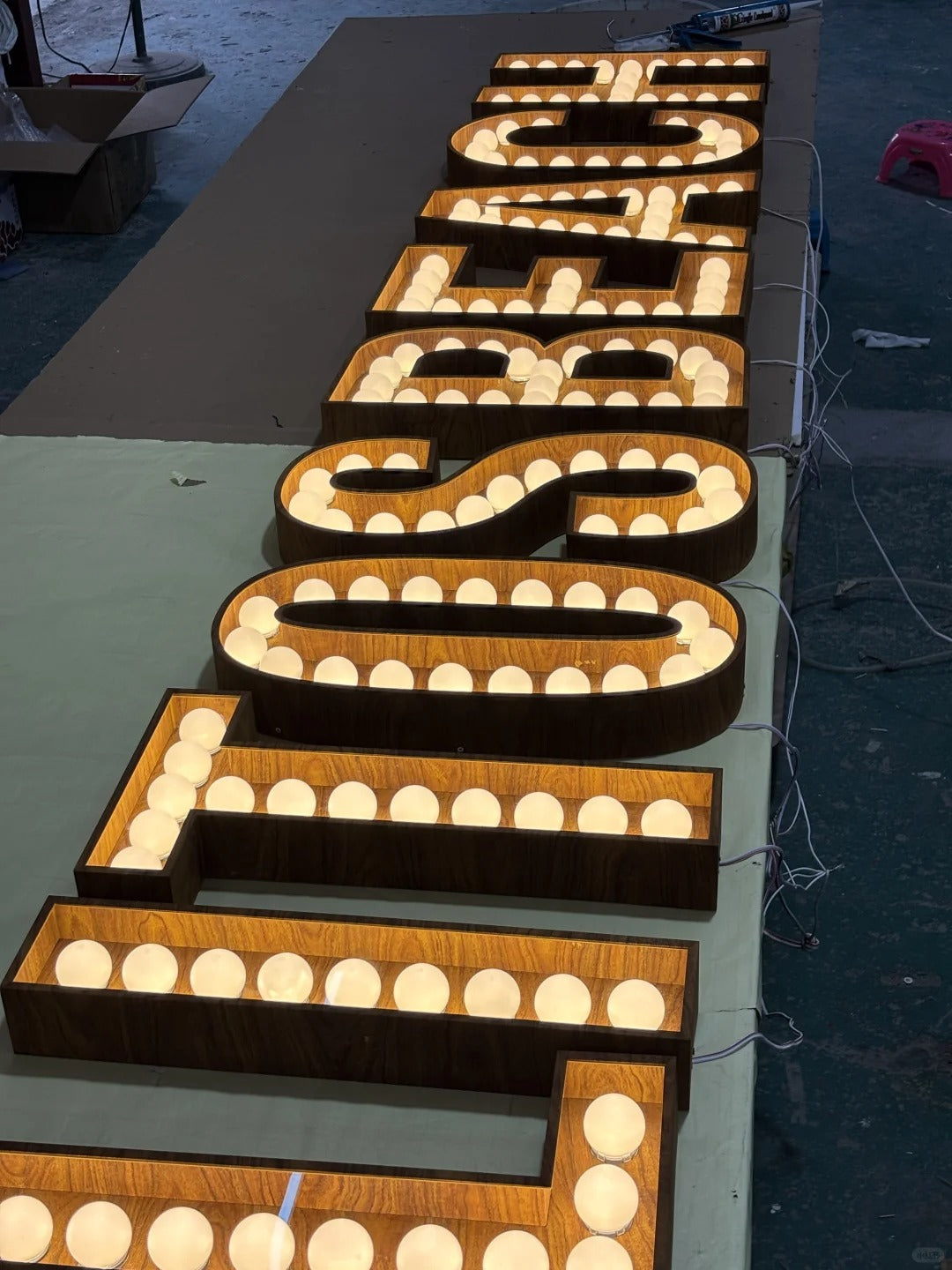Sign Up Letters Custom Marquee Signs - Vintage-Inspired Light-Up Letters for Parties,