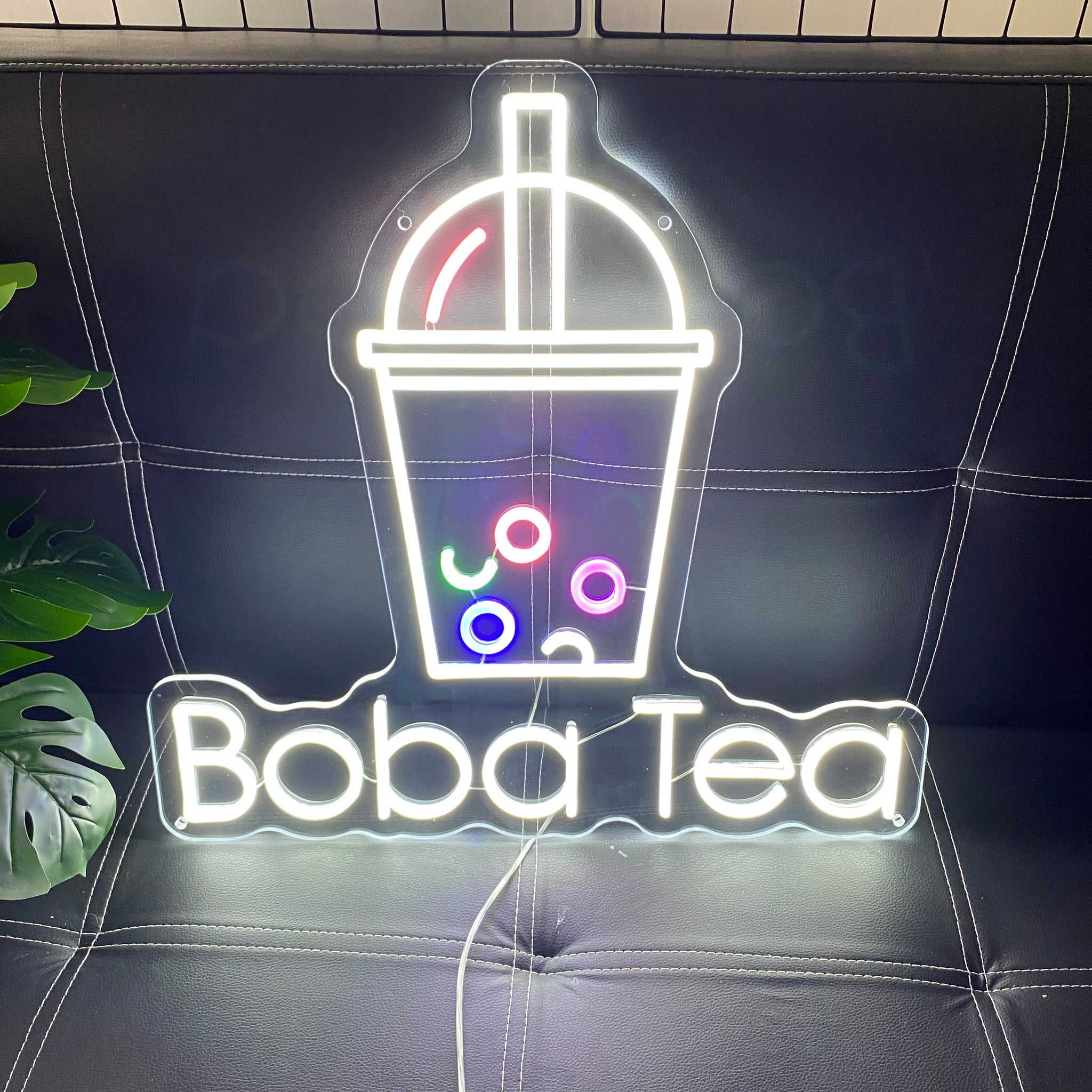 Bubble Tea Inspired Neon Sign for Cafes and Tea Shops A Favorite Choice for Boba Lovers Trend Seekers and Teen Crowds