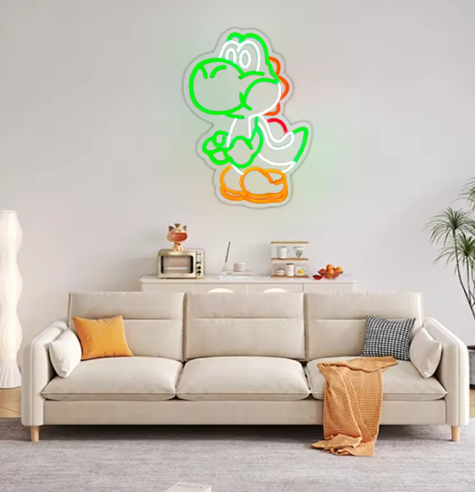 Dinosaur Led Neon Sign, Cute Cartoon Acrylic Wall decor , Used For Bedroom, Study, Bar, Game Room, Club Decor, Gifts For Friends.