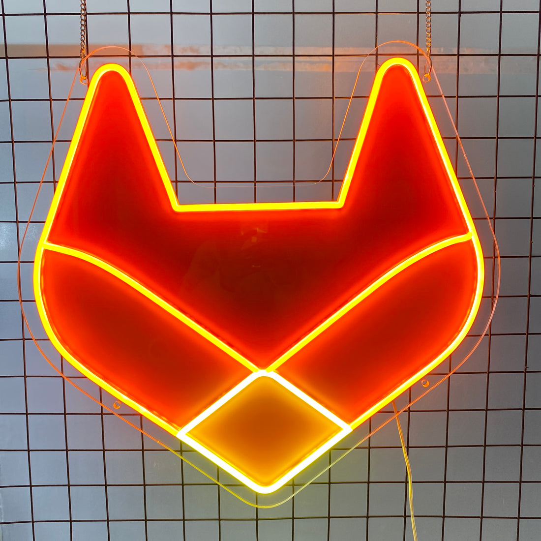Custom Fox Neon Sign for Kids Room Decor Personalized LED Light for Cute Animal Wall Accent