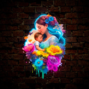 Mother's Day Mom Love Artwork Led Neon Sign