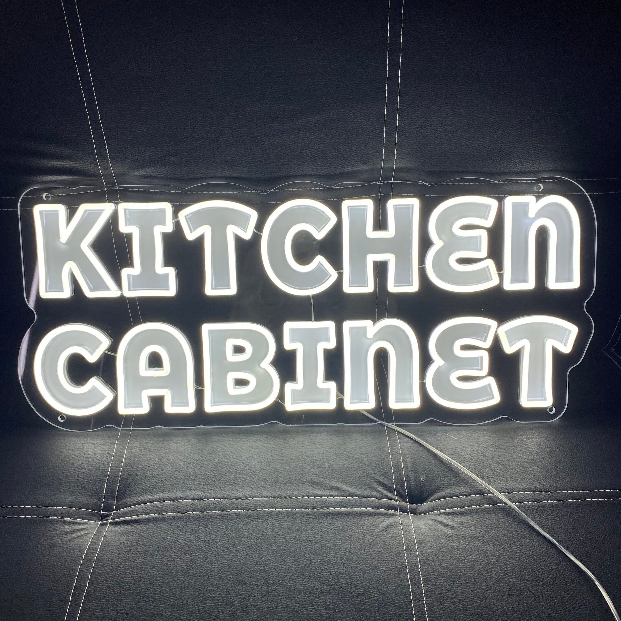 Kitchen Cabinet Neon Sign – LED Light Strip for Under Cabinet Lighting, Home Kitchen Decor, Custom Neon Words for Pantry, Coffee Bar, or Dining Area