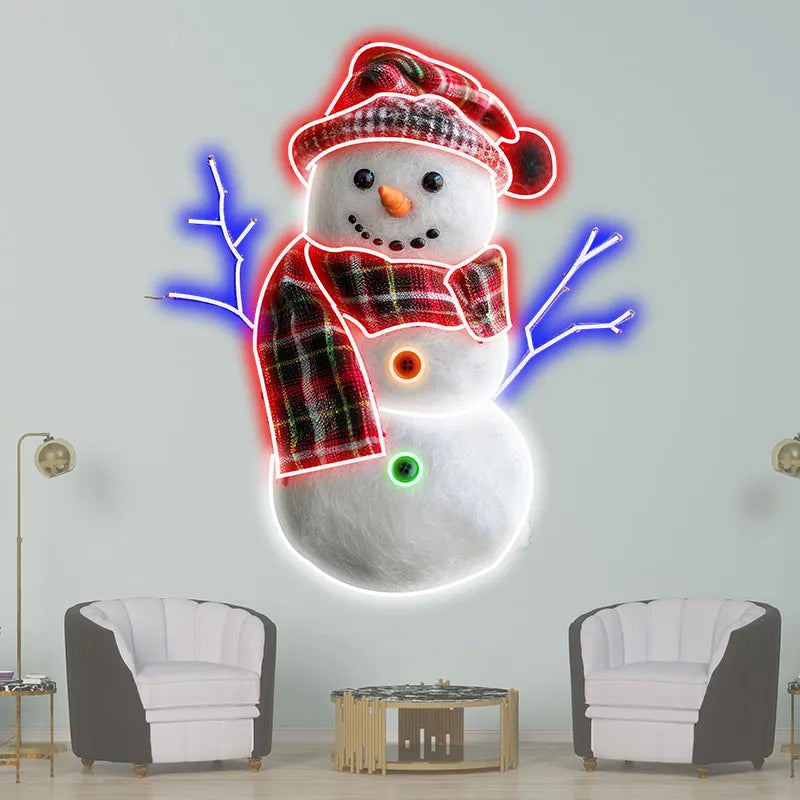 Christmas Snowman LED Neon Sign