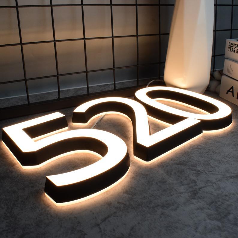 Customized 3d Luminous Acrylic Mini letter