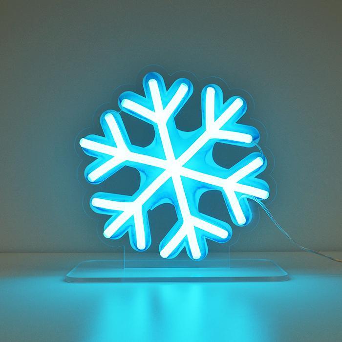 SNOWFLAKE EMOJI neon signs