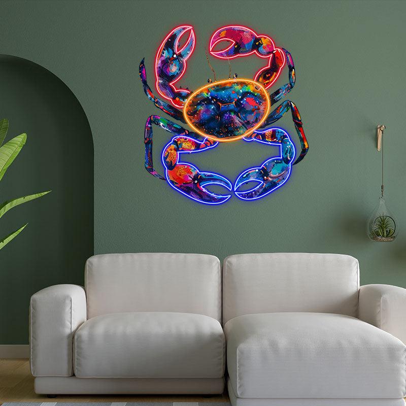 Cancer Star Sign Led Cancer Neon signs Light - Stylish LED Zodiac Sign for Home Decor, Perf