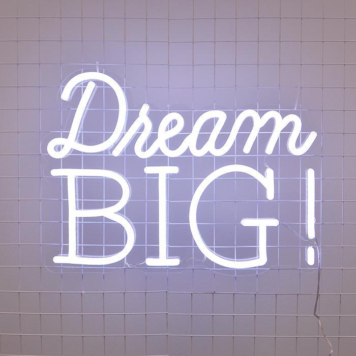 DREAM BIG neon signs