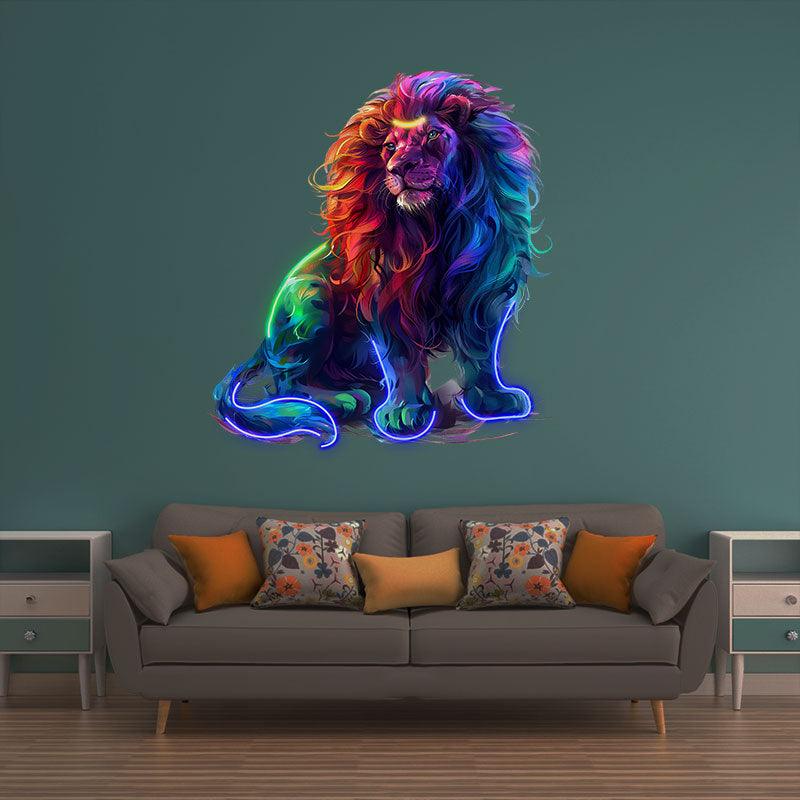 Leo Neon signs Light - Bold LED Zodiac Sign Decor for Home, Perfect Gift for Leo Enthusiasts, Fierce Wall Art