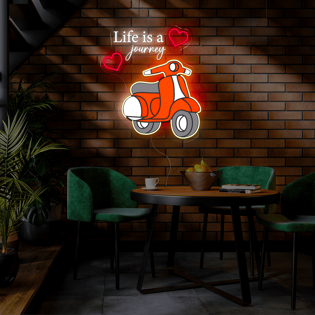 Life Is A Journey Artwork Neon Sign