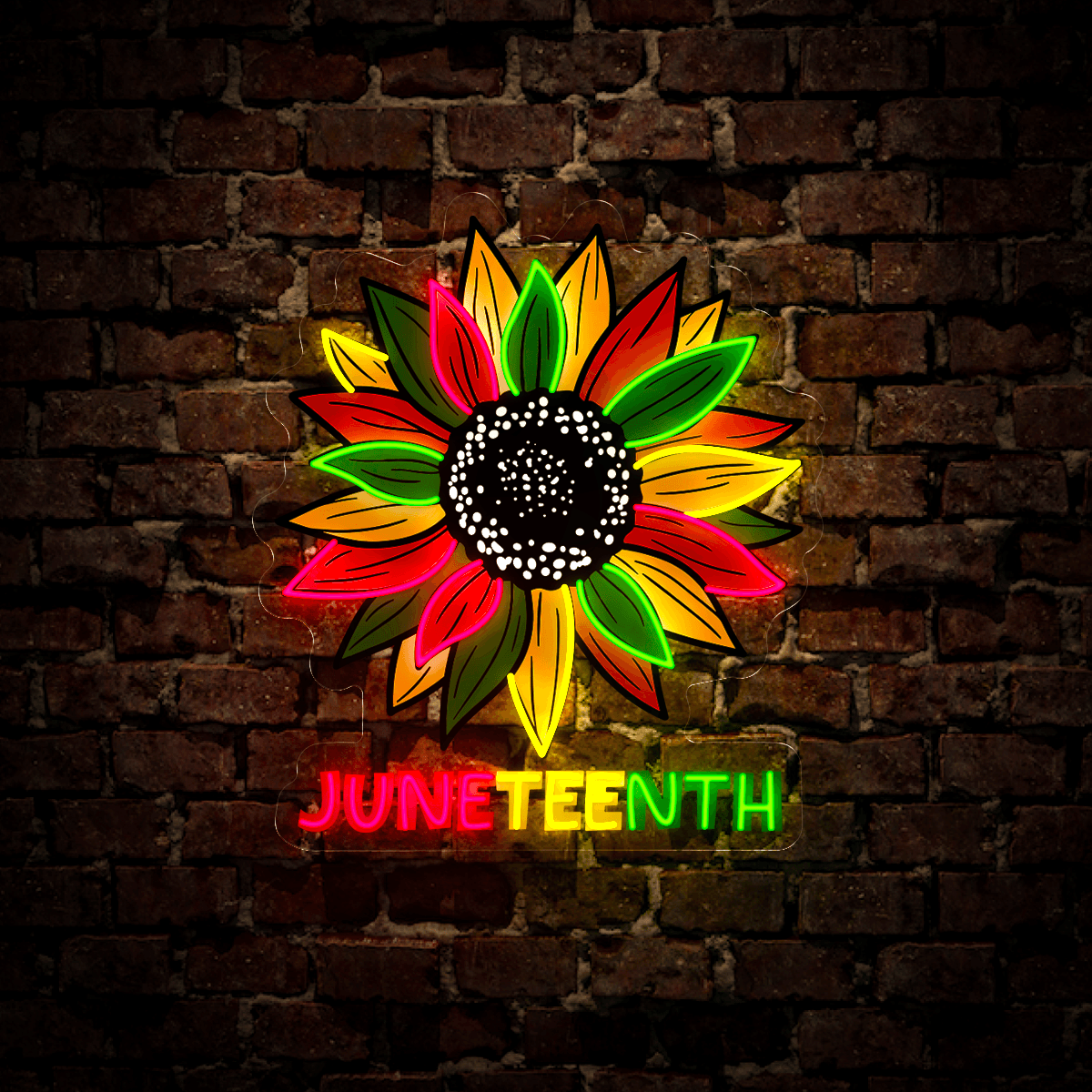 Juneteenth Artwork Neon Sign