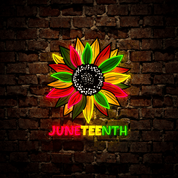Juneteenth Artwork Neon Sign