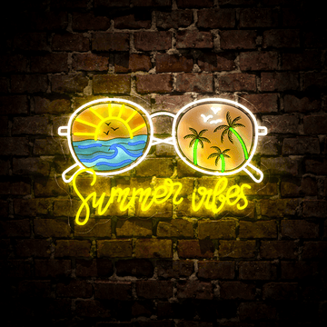 Summer Vibes Artwork Neon Sign