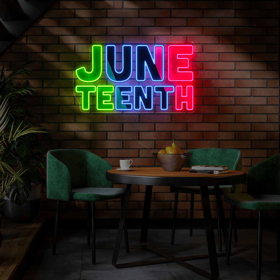 Junteenth Artwork Neon Sign