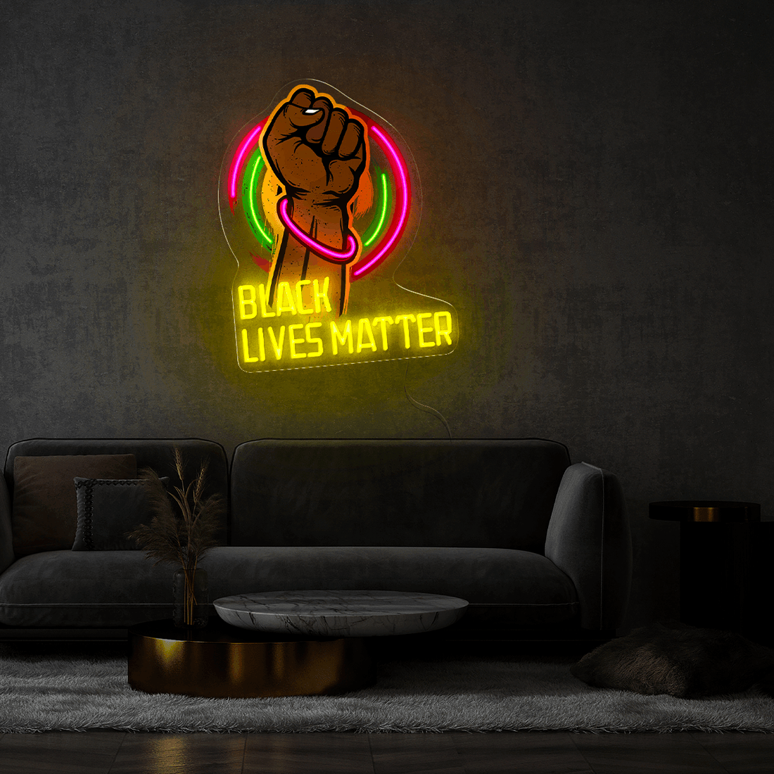 Black Lives Matter Artwork Neon Sign