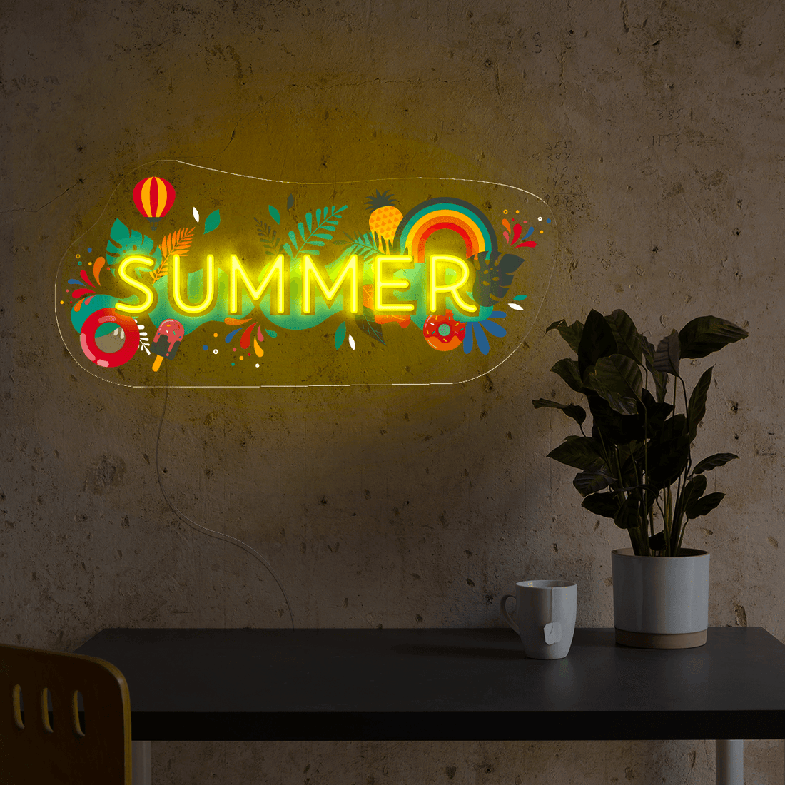 Summer Artwork Neon Sign