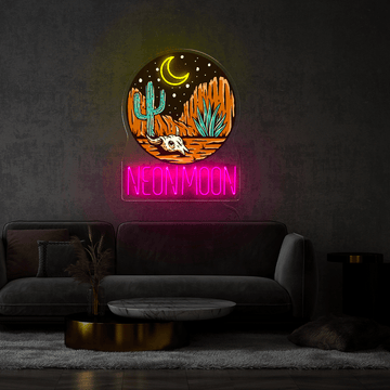 Neon Moon Cowgirls Artwork Neon Sign