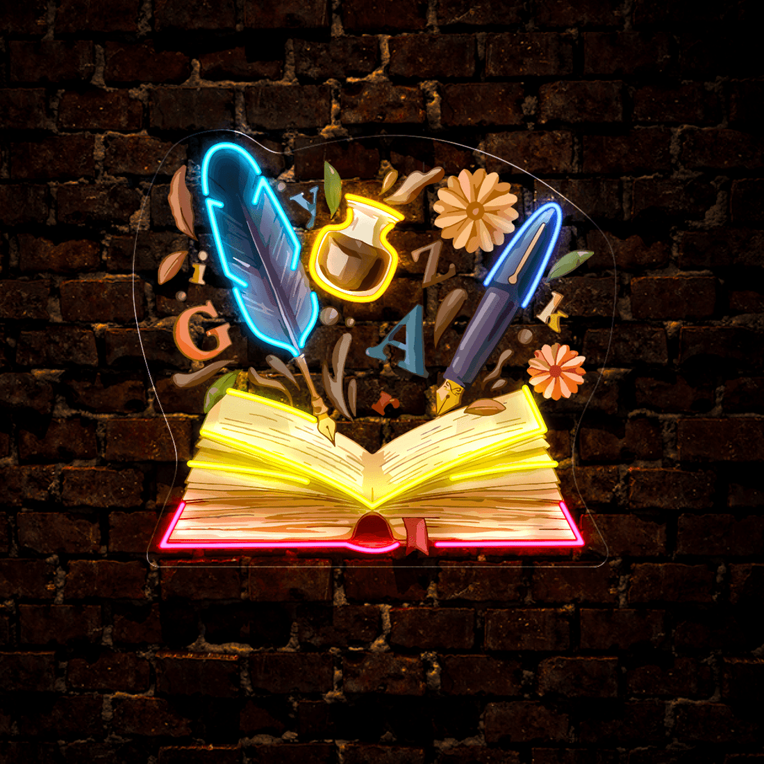 Back To School Artwork Neon Sign