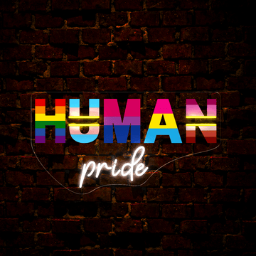 Human Pride Artwork Neon Sign