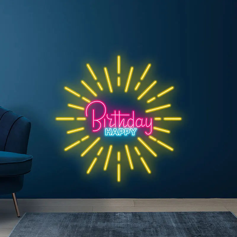 Birthday Glow Sign – Add a festive touch to any celebration with this bright "Happy Birthday" sign, ideal for birthday moments