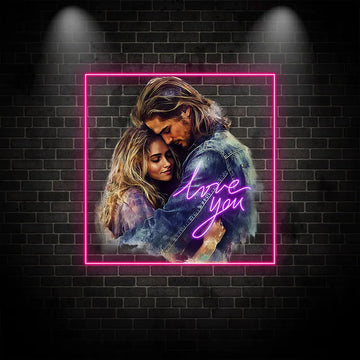 Love You Truw Love Acrylic Custom Neon Sign, Personalized LED Neon Sign Light, Creative Gift Neon Light For Home Decor