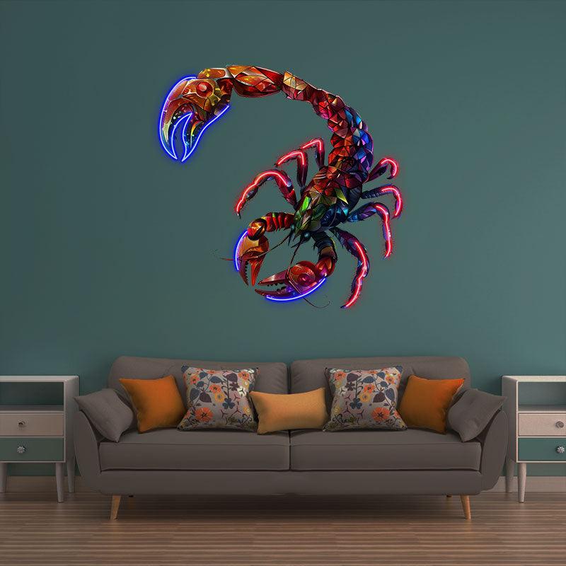 Scorpio Neon signs Light - Mysterious LED Zodiac Sign Decor for Home, Perfect Gift for Scorpio Enthusiasts, Intense and Passionate Wall Art