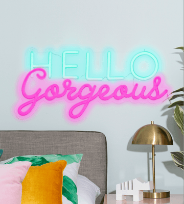 HELLO GORGEOUS  neon signs