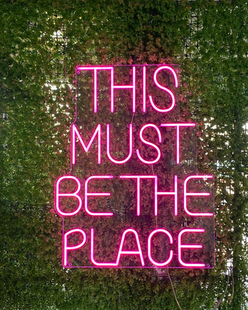 This Must Be the Place Neon Light, Home Decor LED Neon Light, Custom Room Wall Light, Personal Space Decoration