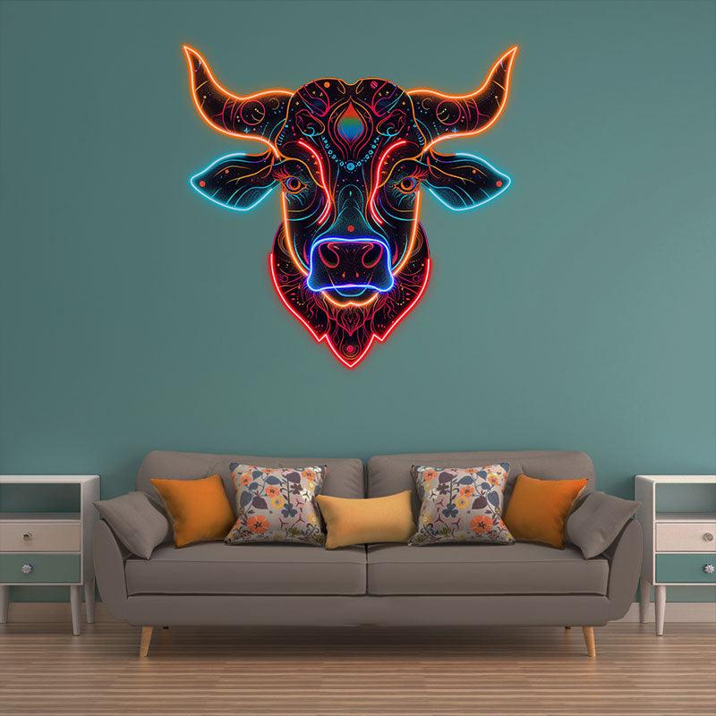 Taurus Neon signs Light - LED Zodiac Sign Decor for Home, Astrology Gift for Taurus Lovers, Unique Taurus Wall Art