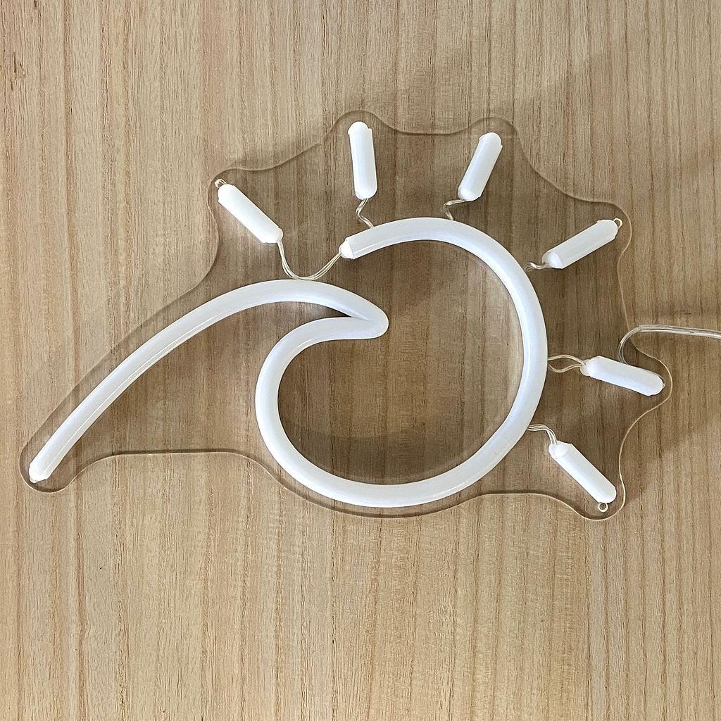 Wave/Sun neon signs