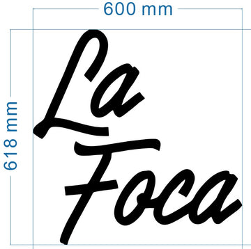 outdoor backlit channel letters sign La Foca