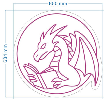 dragon neon sign