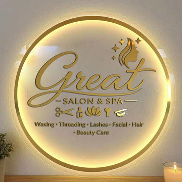 backlit sign