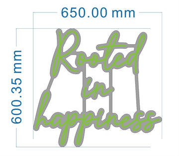cut to letter rooted in happiness