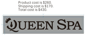 extra cost of backplate of reverse channel letters