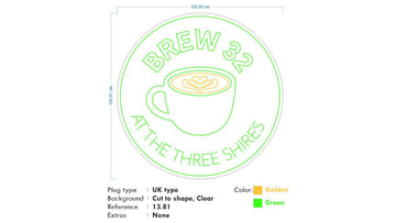 BREW 32 NEON SIGN