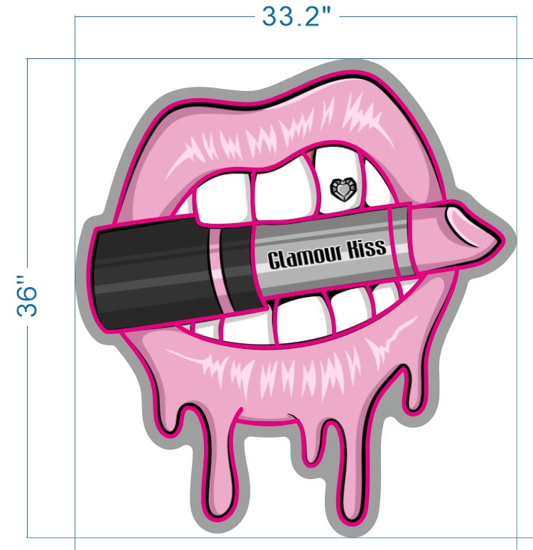 UV printed neon sign 36*33.2 inches