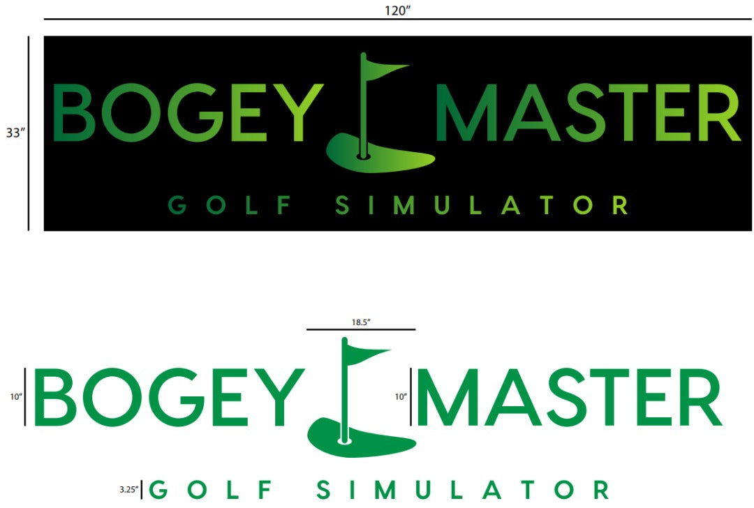 Gradually color changing green frontlit channel letters with backplate