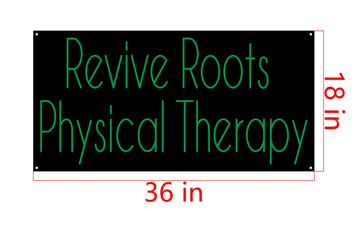Revive Roots neon sign