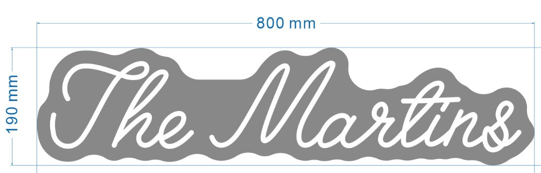 RGB neon sign the martins