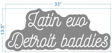 RGB Neon sign Latin evo